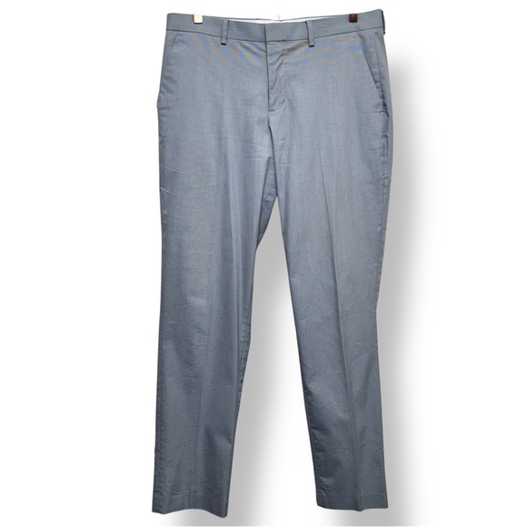 EXPRESS Men's Slim Light Gray Dress Pants 32x34 (fits 35x31.5)